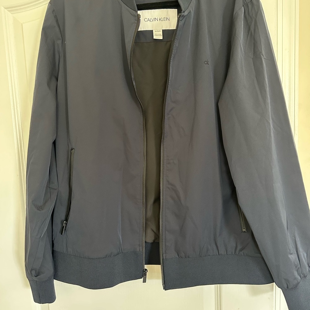 Never Worn Calvin Klein Men's XL Navy Blue Jacket